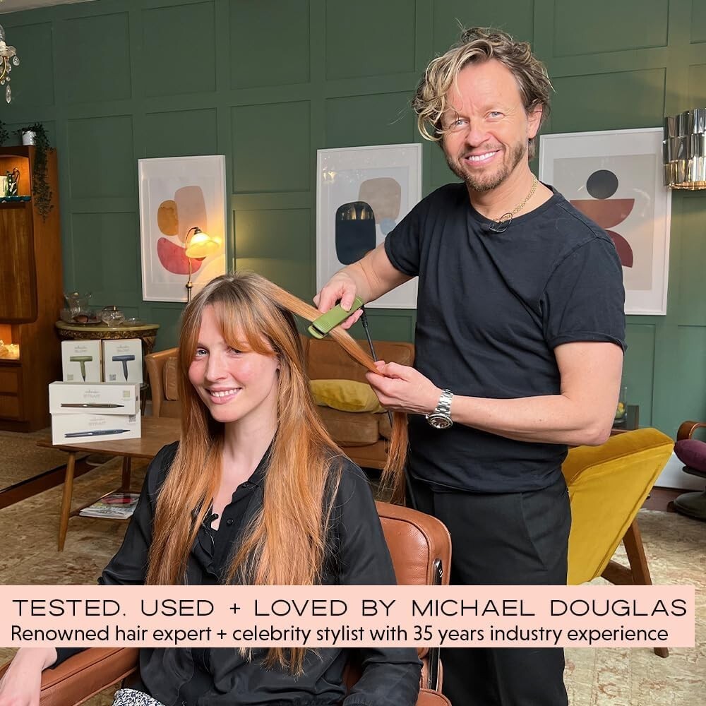 mdlondon STRAIT Hair Straightener Casal Blue Blush Professional Straighteners