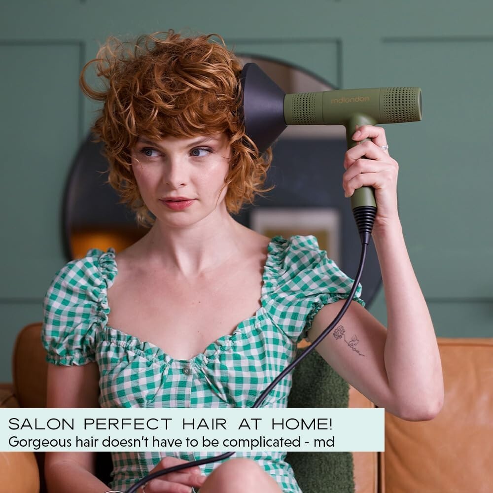 mdlondon BLOW Hair Dryer Casal Blue Blush Professional Hairdryer