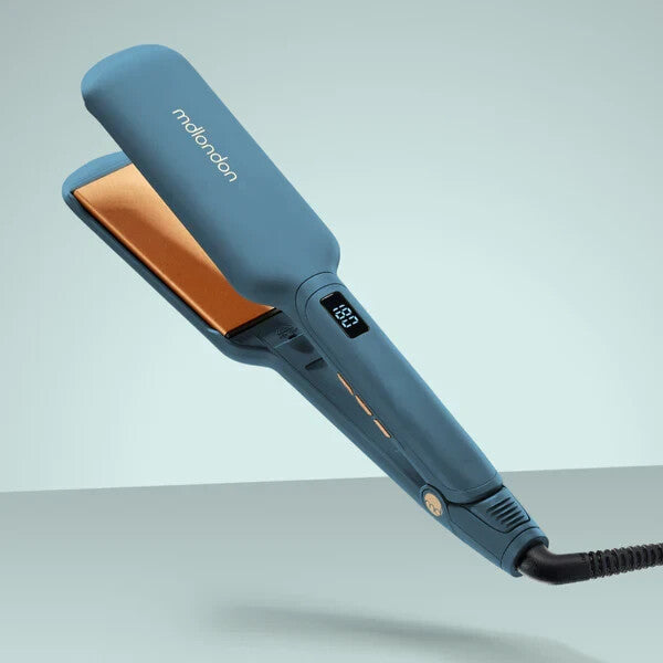 mdlondon Hair Straightener PHAT Casal Blue Olive Green Colour Options Extra Wide