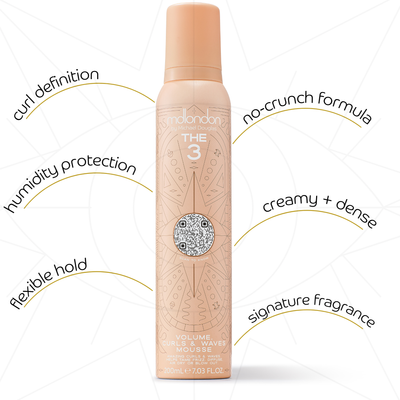 THE 3 - Volume, Curls & Waves Mousse